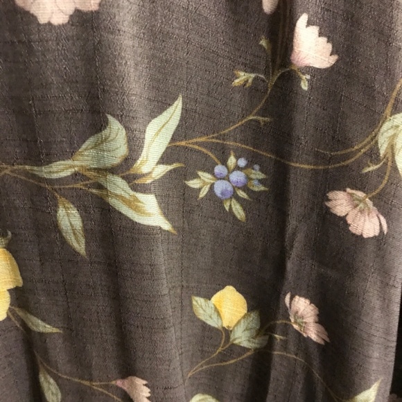 Laura Conrad Gray Lemons Flouncy Sleeves Beautiful Top Final Sale - Picture 5 of 7